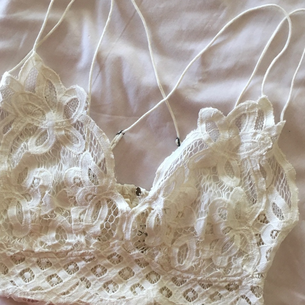 Free People One Adella white bralette - EBay - Picture 7 of 15